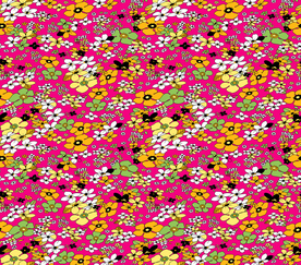 大牌抽象花朵叶子乱花