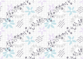 大牌抽象字母花卉乱花