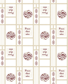 大牌几何抽象龙腾格子