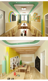 幼儿园美术室3d设计