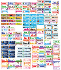 英文单词教具闪卡合集