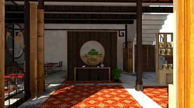 茶馆 壮族茶馆模型