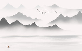 意境山水画风景画 TIF分层