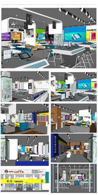 数码港卖场模型