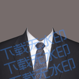 西装证件照模板