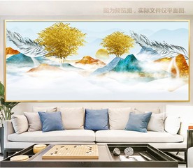 新中式山水装饰画