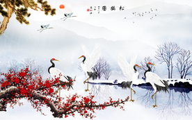 松鹤图