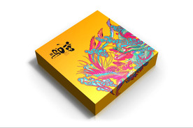 高清分层龙凤月饼盒