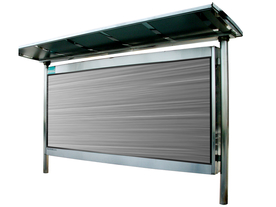 公交车站广告牌企业vi样机效果