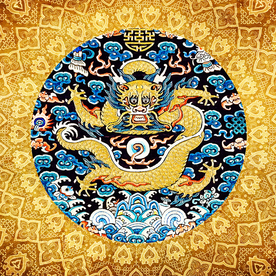 飞龙宫廷吊顶装饰画