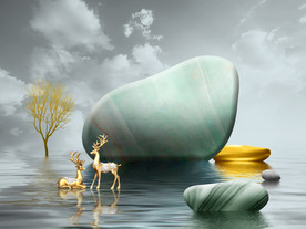 晶瓷画电表箱装饰画