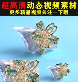 浪漫华丽高贵水晶钻石戒指视频