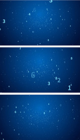蓝色数字变化穿梭视频