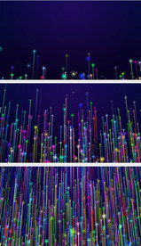 上升多彩粒子视频