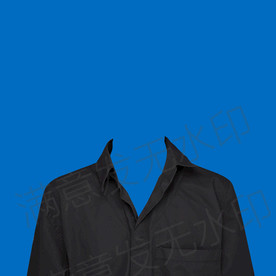 证件照黑色衬衫换衣服
