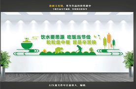 食堂文化墙 餐厅文化