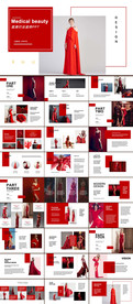 红色医美行业PPT