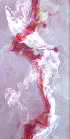 大理石线条飘带玄关装饰画