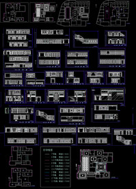 法式别墅墙板图纸