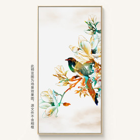 水墨花鸟装饰画