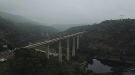 公路桥梁，空中射击