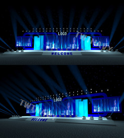 会议舞台效果图