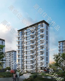 新中式住宅模型