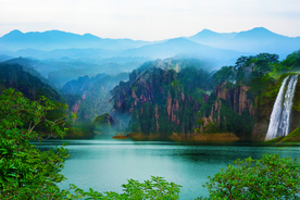 湖光山色 风景画