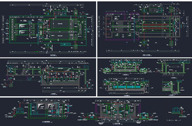 细栅格曝气沉砂池CAD图纸