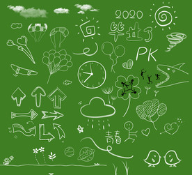 航拍毕业照素材