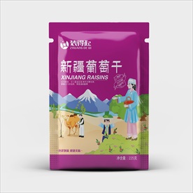 葡萄干包装袋图片