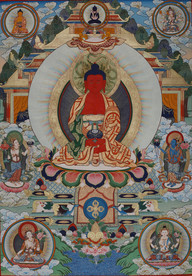 阿弥陀佛 唐卡 藏传佛教