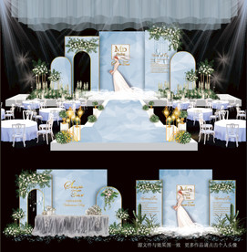 婚礼喷绘效果图