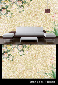 大理石牡丹背景