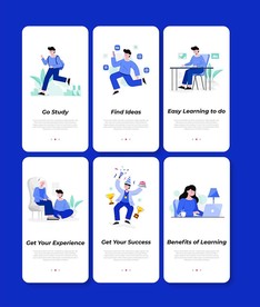 ai插画eps启动页休闲app