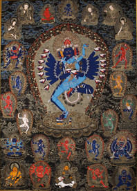 吉祥喜金刚 唐卡 藏传佛教