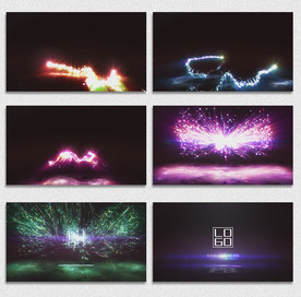 炫彩粒子光线LOGO演绎AE模