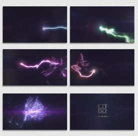 多彩粒子LOGO演绎AE模板