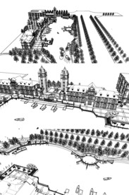 滨湖商业街景SU模型