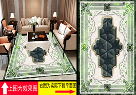 大理石纹拼花地毯