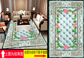 大理石纹拼花地板艺术瓷砖