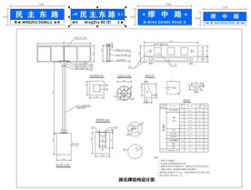 路名牌结构设计图