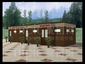 公共卫生间淋浴间效果图