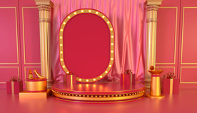 C4D电商头图展示