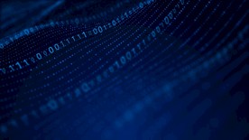 数字科技动态粒子海洋视频