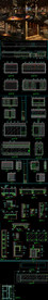 时尚干锅料理店CAD施工图