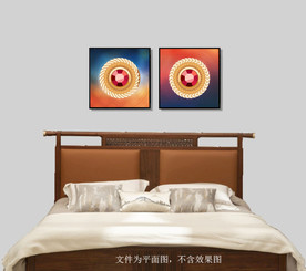 奢华床头装饰画