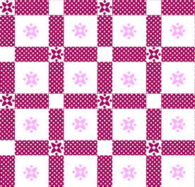 大牌可爱卡通格子