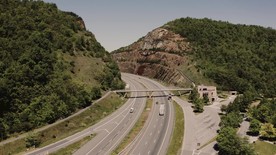 山区高速公路航拍素材