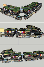 商业街最新斗南SU模型